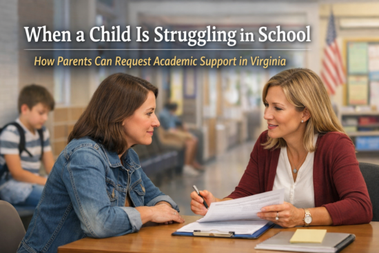 When a child is struggling in a Virginia School
